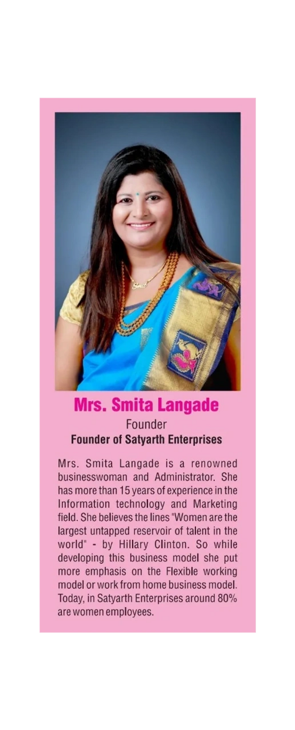 Owner of Maharashtra nav udyojak Smita Langade