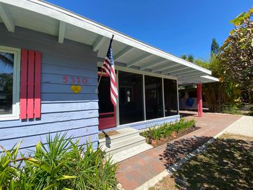 The Blue Lagoon vacation rental bungalow in Palm Island neighborhood on Siesta Key, FL