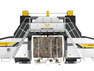 Large industrial stone cutting machine named Skystone Warrior.