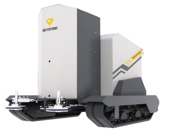 Autonomous tracked robot for agricultural tasks by Skystone.