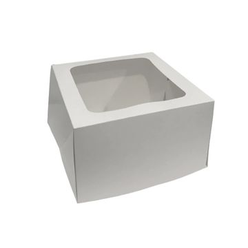 White cake box with top display window great for cakes and bakery products