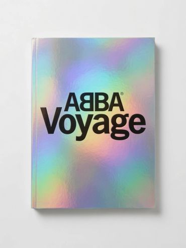 Holographic ABBA Voyage book cover.