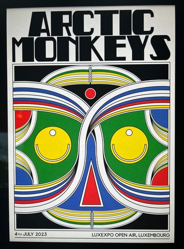 Arctic Monkeys tour poster Luxembourg