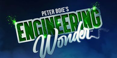 Engineering Wonder logo. An educational STEM school assembly.