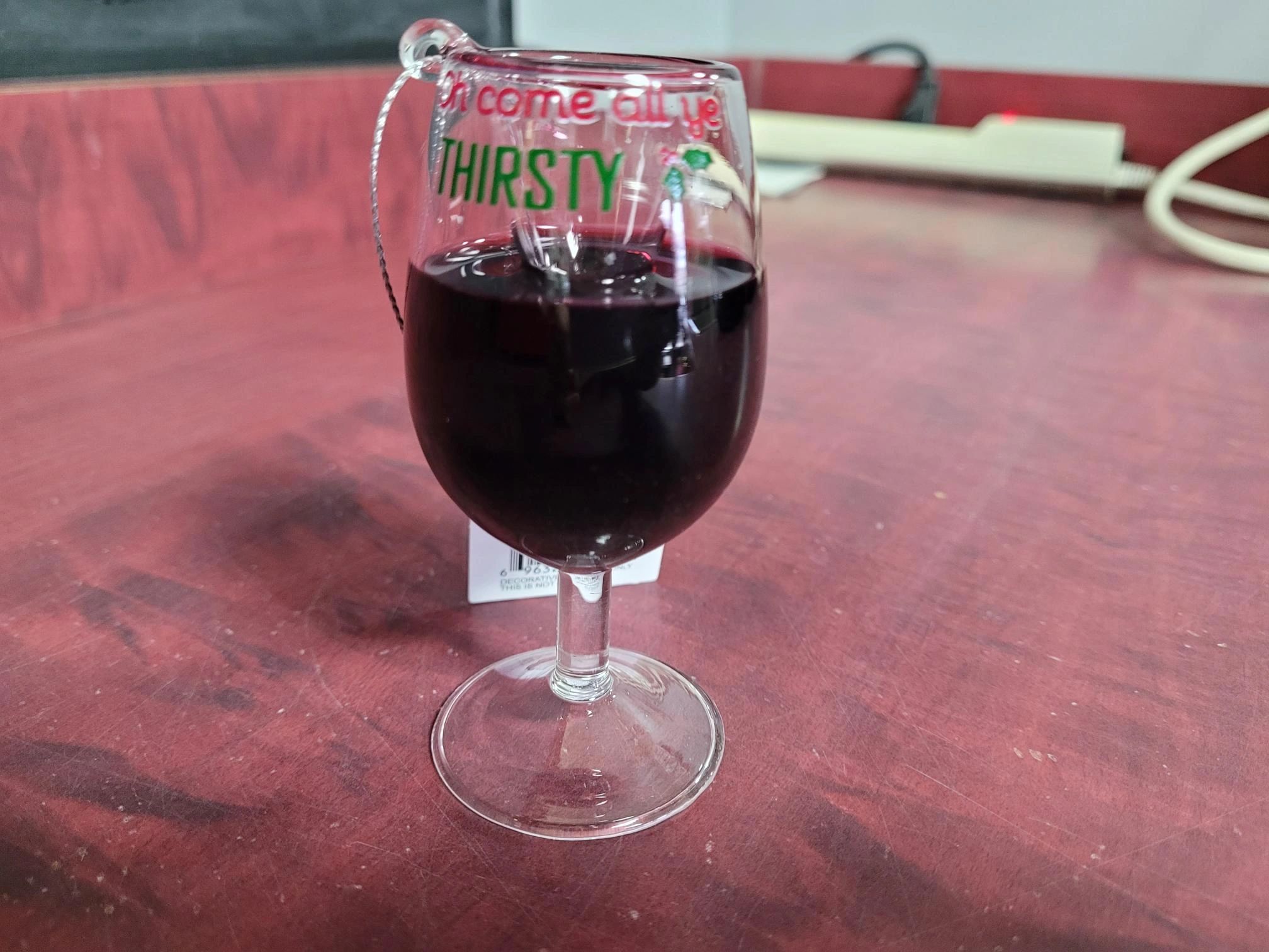 Wine Glass Ornament