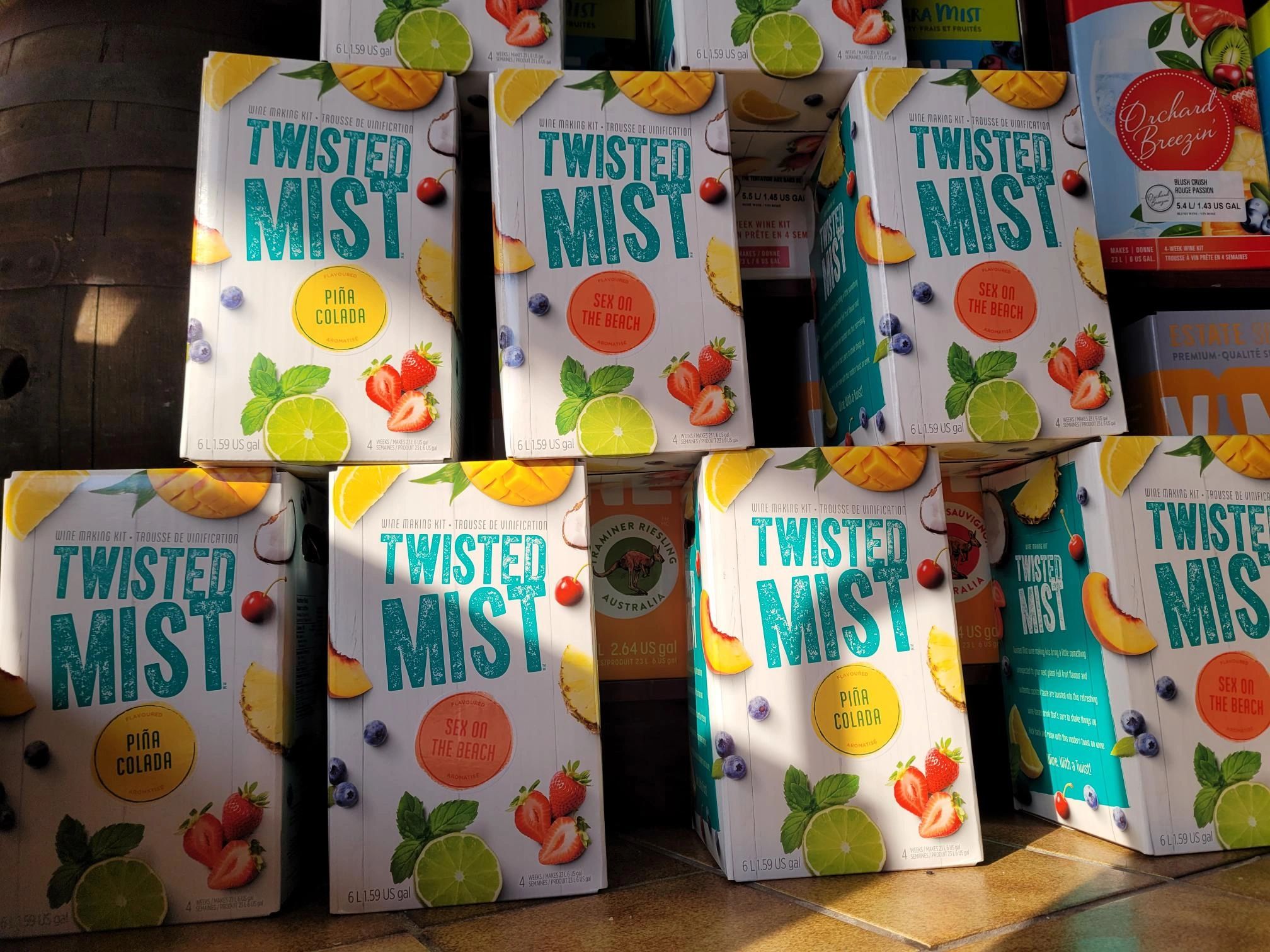 Twisted Mist kits make fun summertime drinks for drinking on a patio or porch!