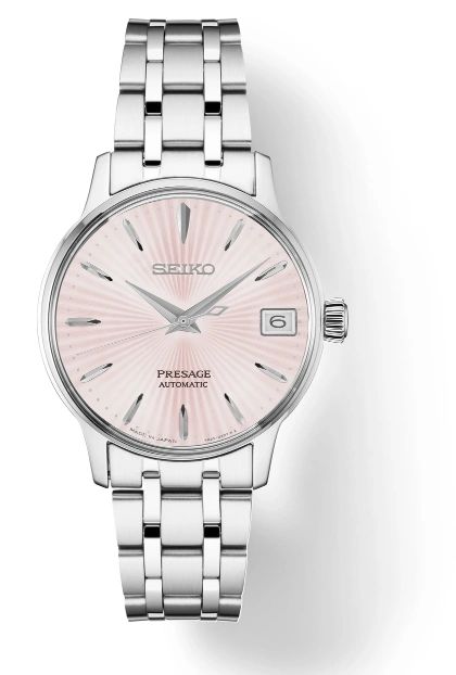 Seiko Presage Pink Dial Stainless