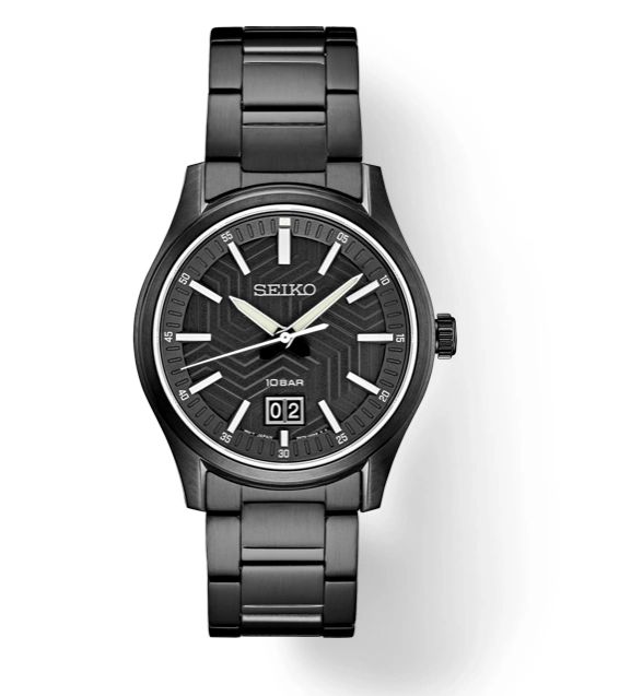 Seiko Essentials Matte Black Dial