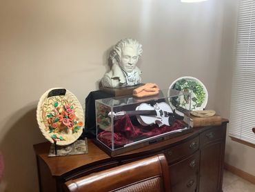 Four of Guy Scharff's bronze sculptures.  Sculpture Artist, Sculptor