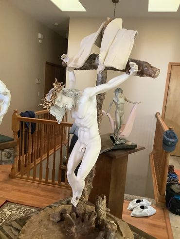 One of Guy Scharff's bronze sculptures.  Sculpture Artist, Sculptor - The Christ