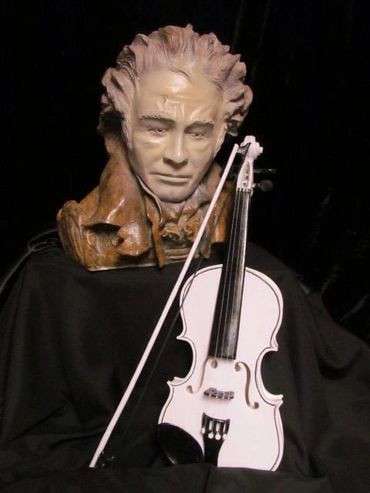 One of Guy Scharff's bronze sculptures.  Sculpture Artist, Sculptor - Beethovan