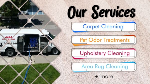 carpet cleaning, pet odor treatments, upholstery cleaning, area rug cleaning