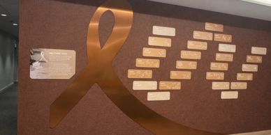 Mural wall personalizado con metacrilato y vinilo de impresión