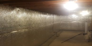 Crawlspace encapsulation installed by Windy City Waterproofing