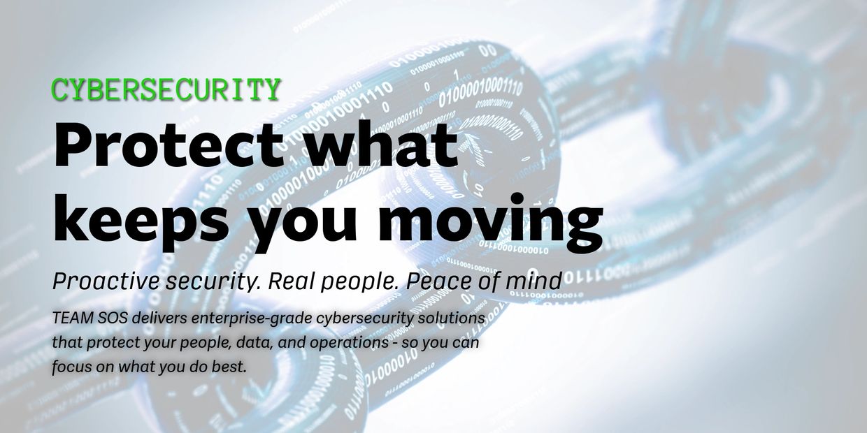 Cybersecurity message about protecting what keeps you moving.