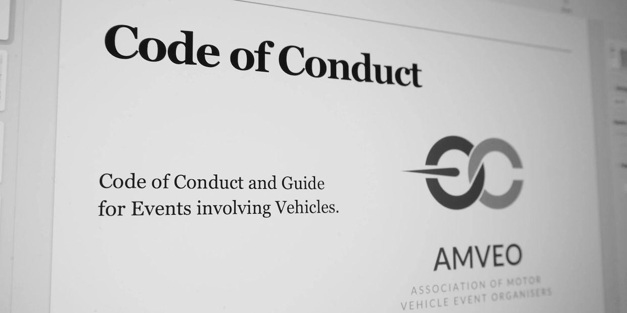 Code of Conduct for vehicle events by AMVEO.