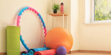Exercises equipment.