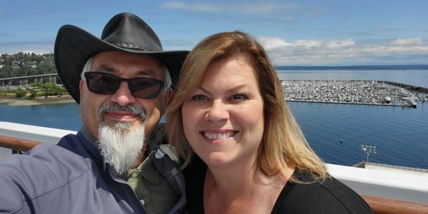John and Jill on cruise ship in Alaska.