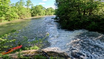 Taking a break at the Churntop Branch confluence