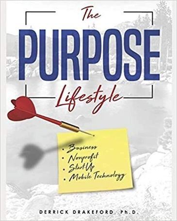 Book cover with a dart and sticky note about business and startups.