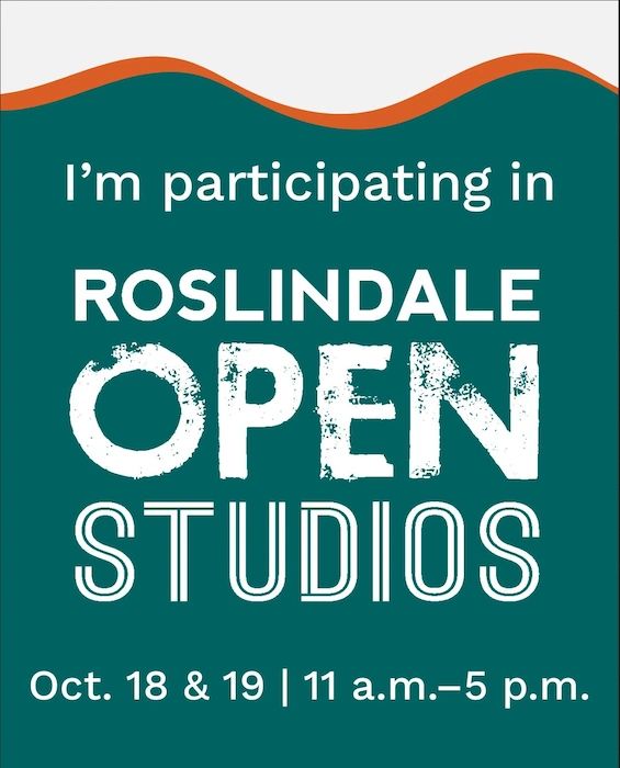 Participation announcement for Roslindale Open Studios.