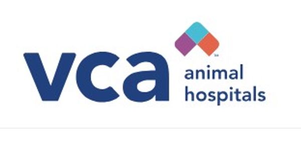 VCA Animal Hospitals logo with colorful diamond symbol.