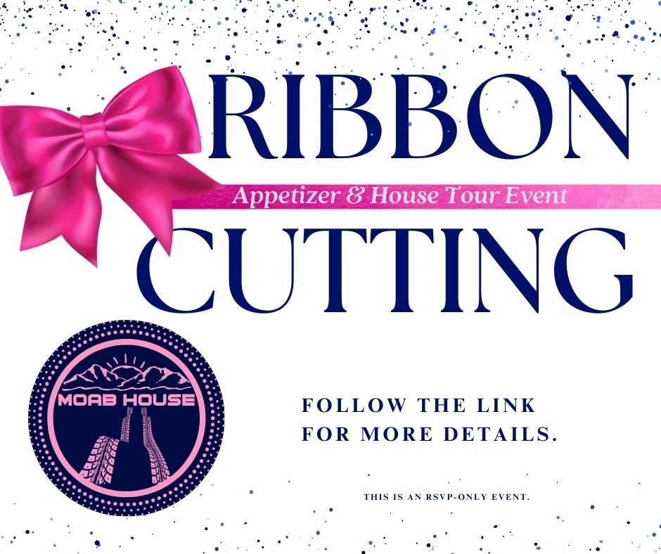 Ribbon cutting event with appetizers and house tour at Moab House.