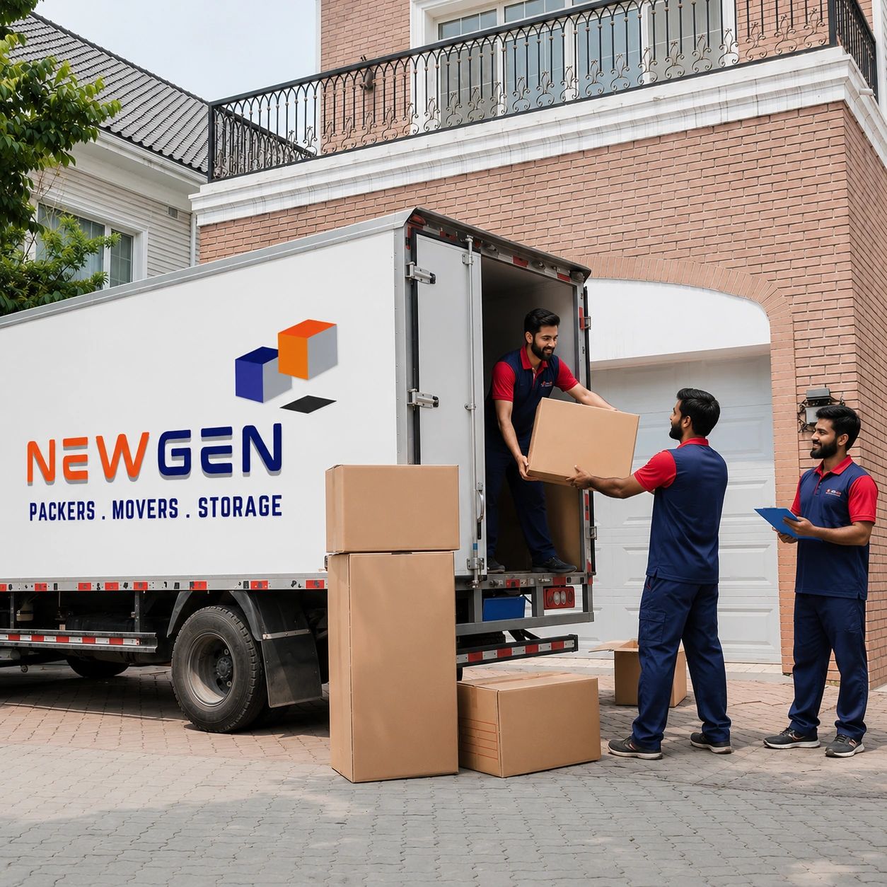 Professional packers loading household goods safely for fast local shifting services every day.
