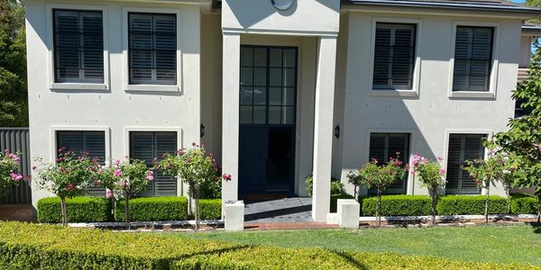 Home with Frosted film on their windows for Privacy 