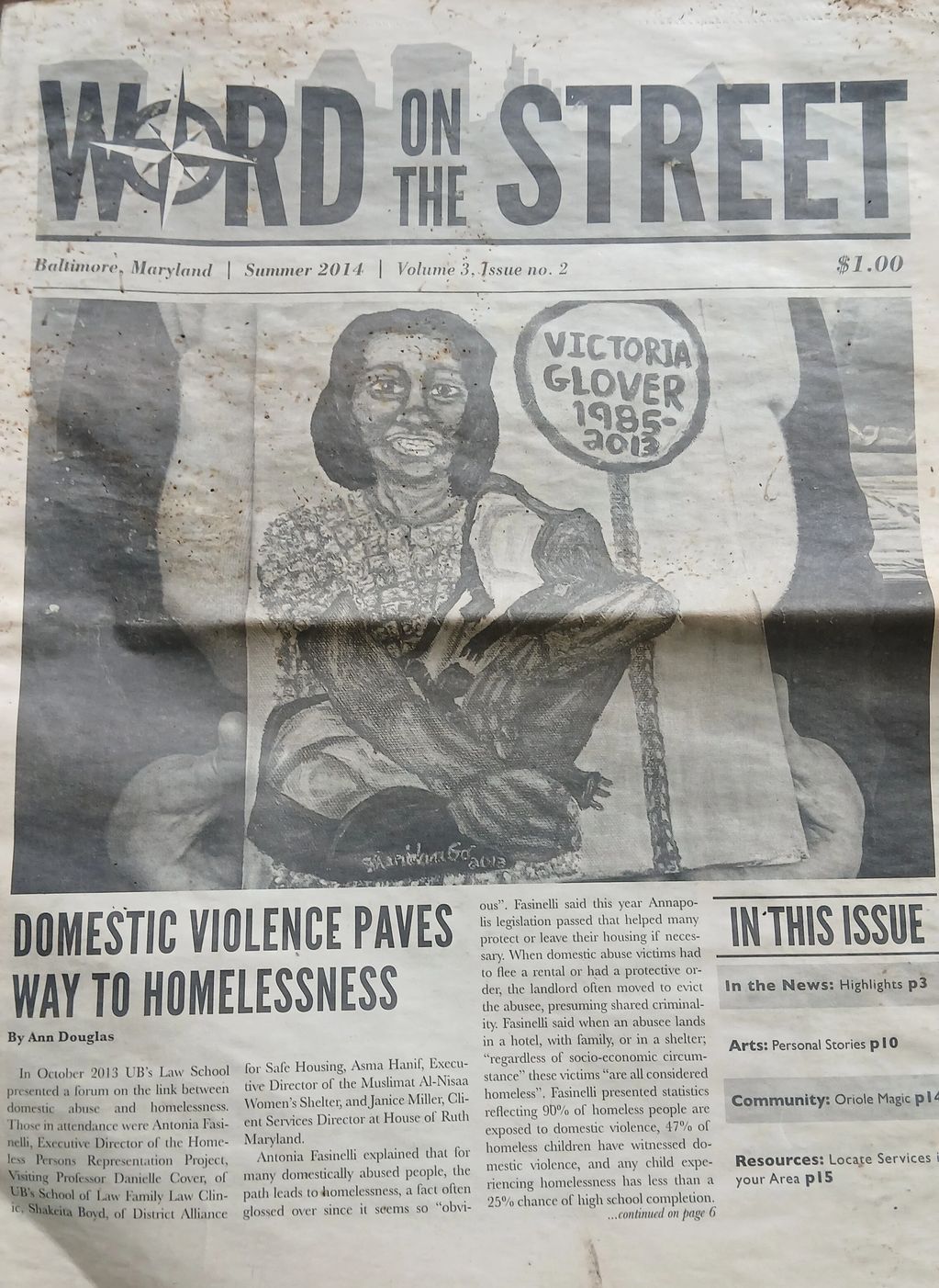 Title page for the Summer 2014 edition of "Word on the Street".