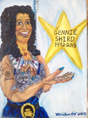 Portrait of Gennie Shird (1992-2013). Painted 2013.
