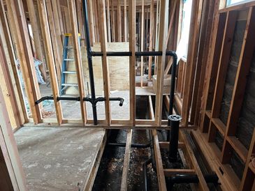 This is some of the rough in plumbing for a whole house flip that I was a part of.