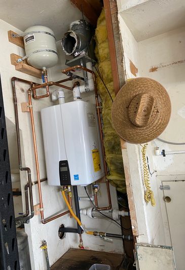This was a tankless water heater I installed.