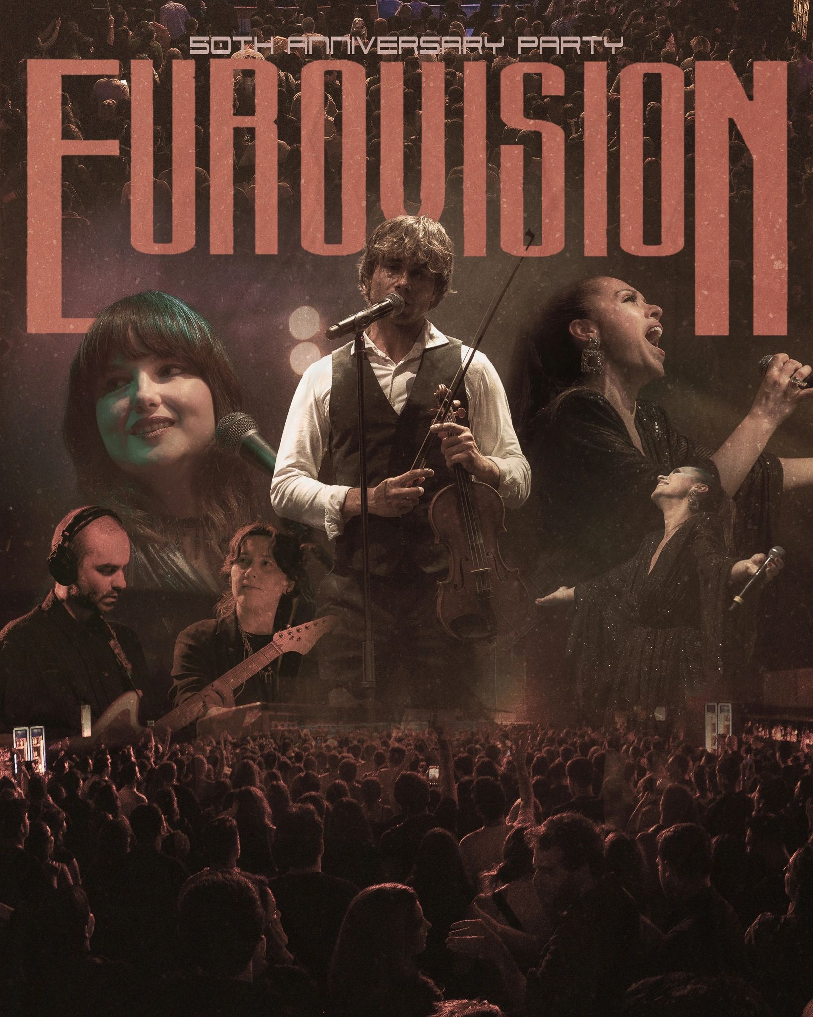 “Işıkların dans ettiği, kalabalığın coşkuyla ritme karıştığı Eurovision enerjisi."