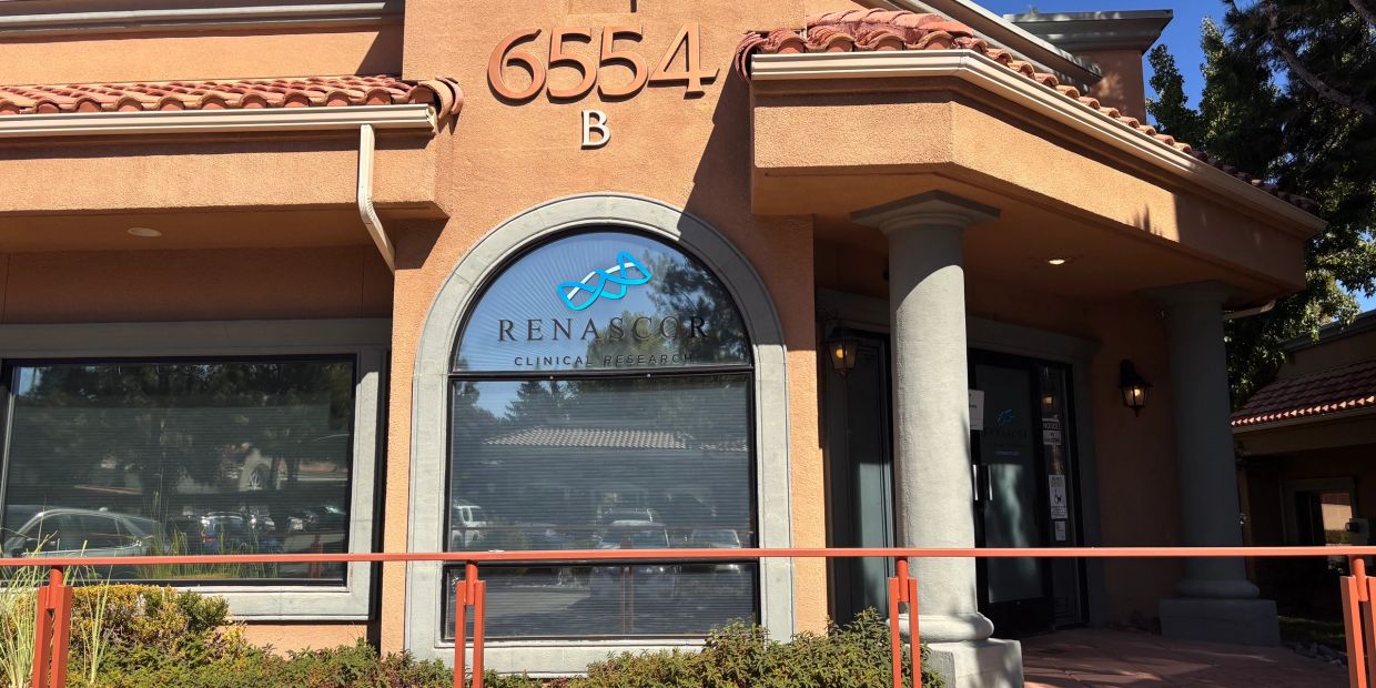 Office building of Renascor Clinical Research at 6554 B.