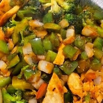Teriyaki chicken over rice