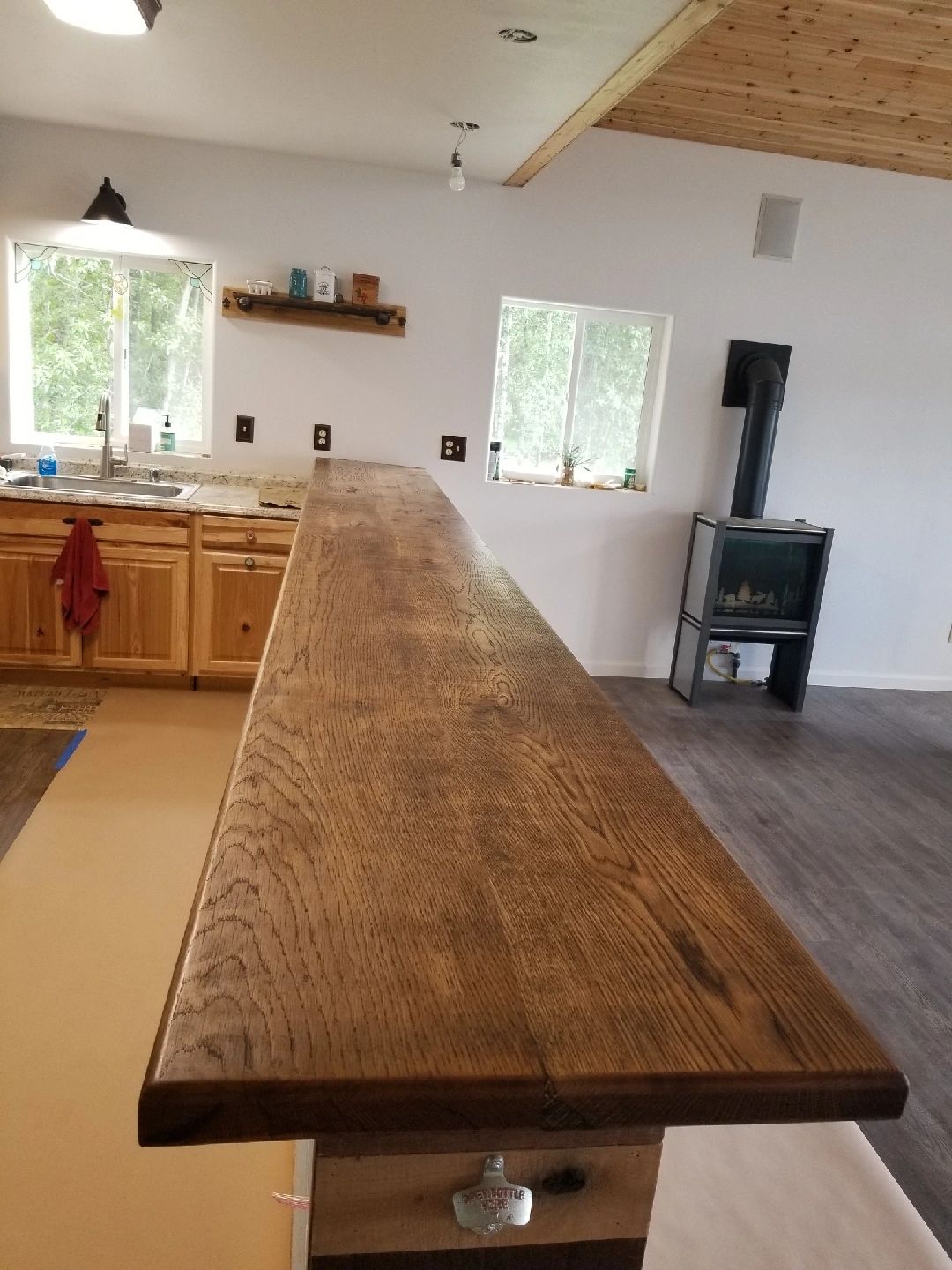 Semi Remote Cabin in Alaska, a 20' Bartop Built by Eagle River Sawmill