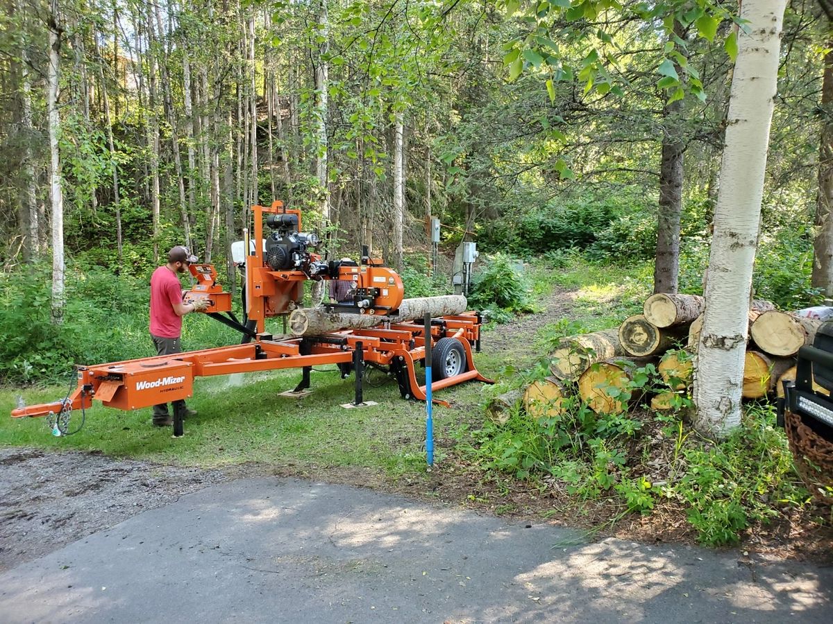 Portable Sawmill Service, 34" width