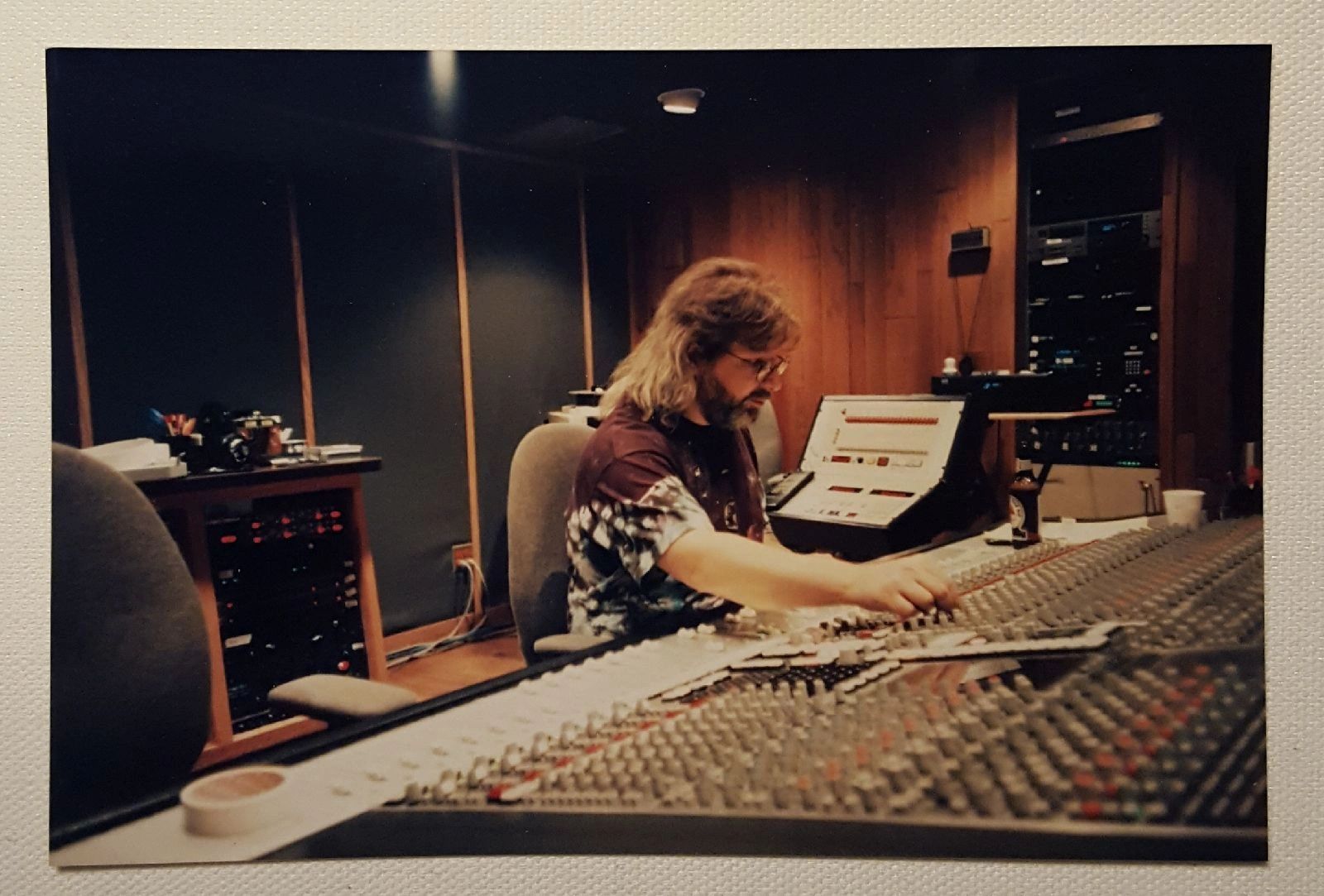 engineering at Warehouse Recording Studio NYC 1990's. SSL 4040E console with Otari MTR 90 24track