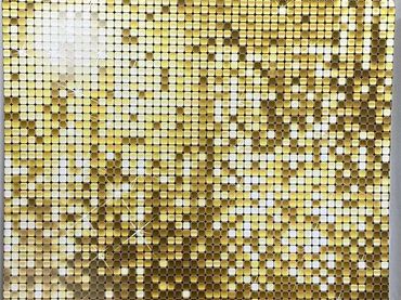 This Premium Gold backdrop really highlights the guest in each Photo Booth Experience. 