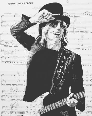 Tom Petty portrait fine art