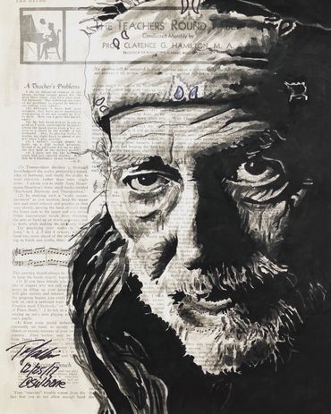 Willie Nelson portrait fine art