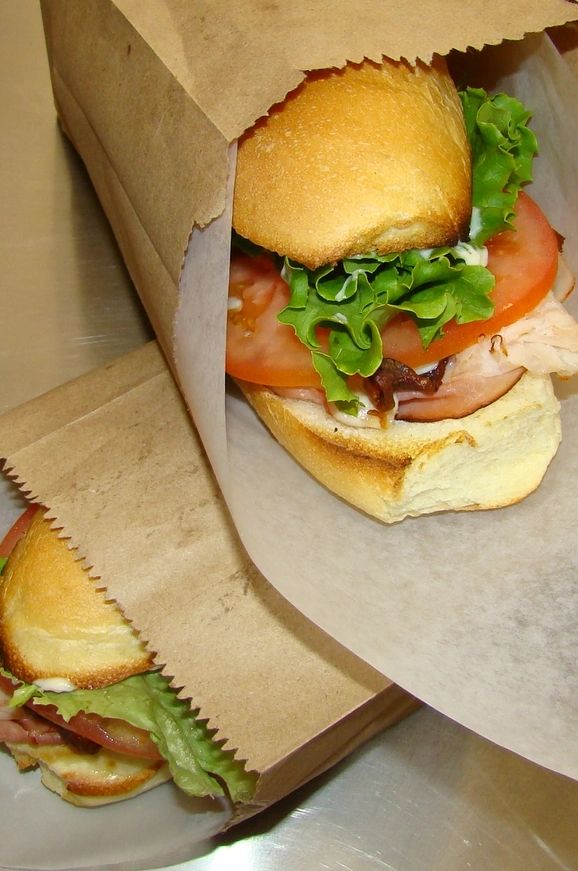 fresh hot baked subs ready for takeout