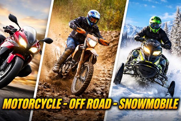 Motorcycle off road snowmobile atv
