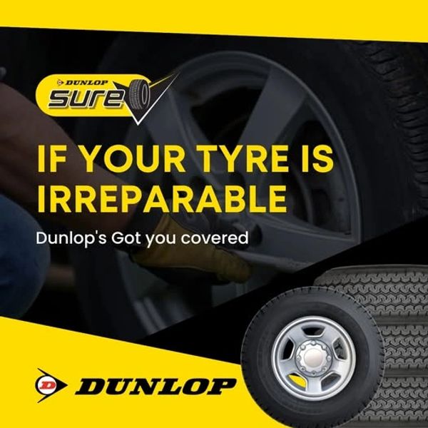Dunlop offers reliable tire replacement if your tire is irreparable.
