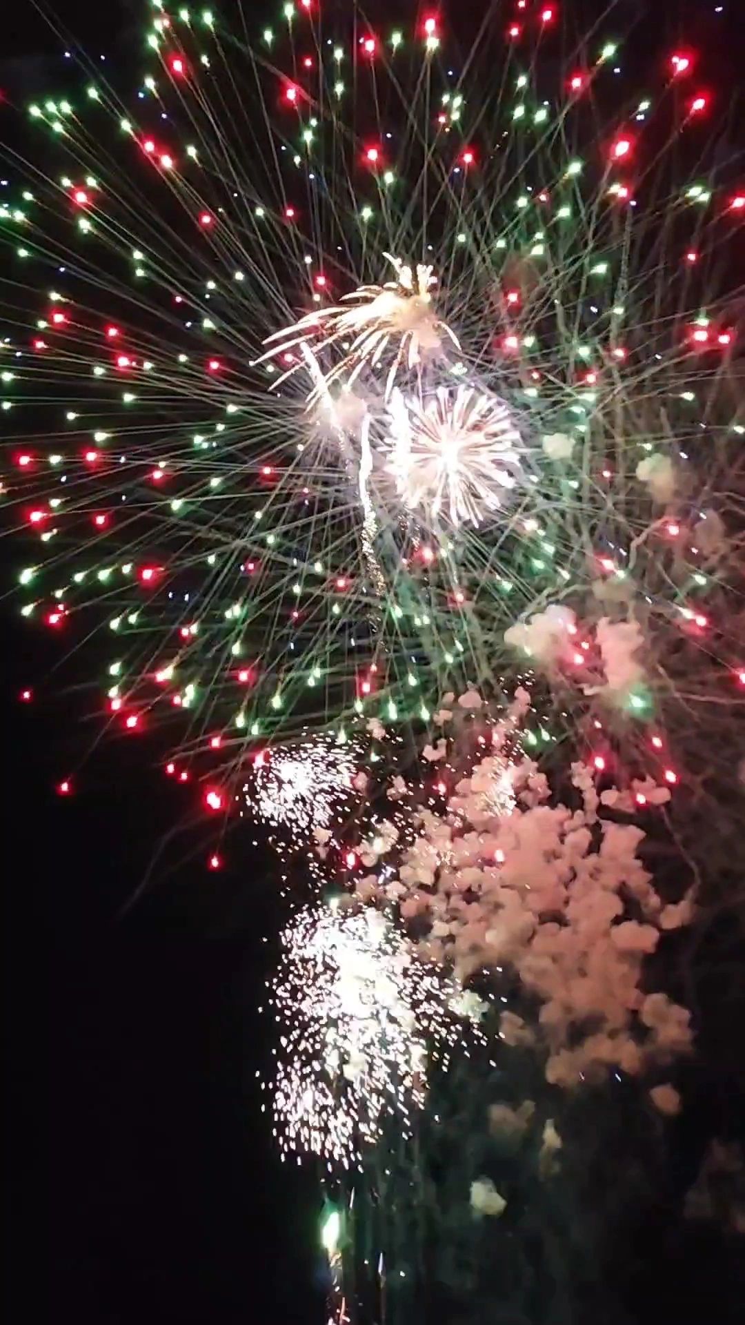 Red and Green Firework