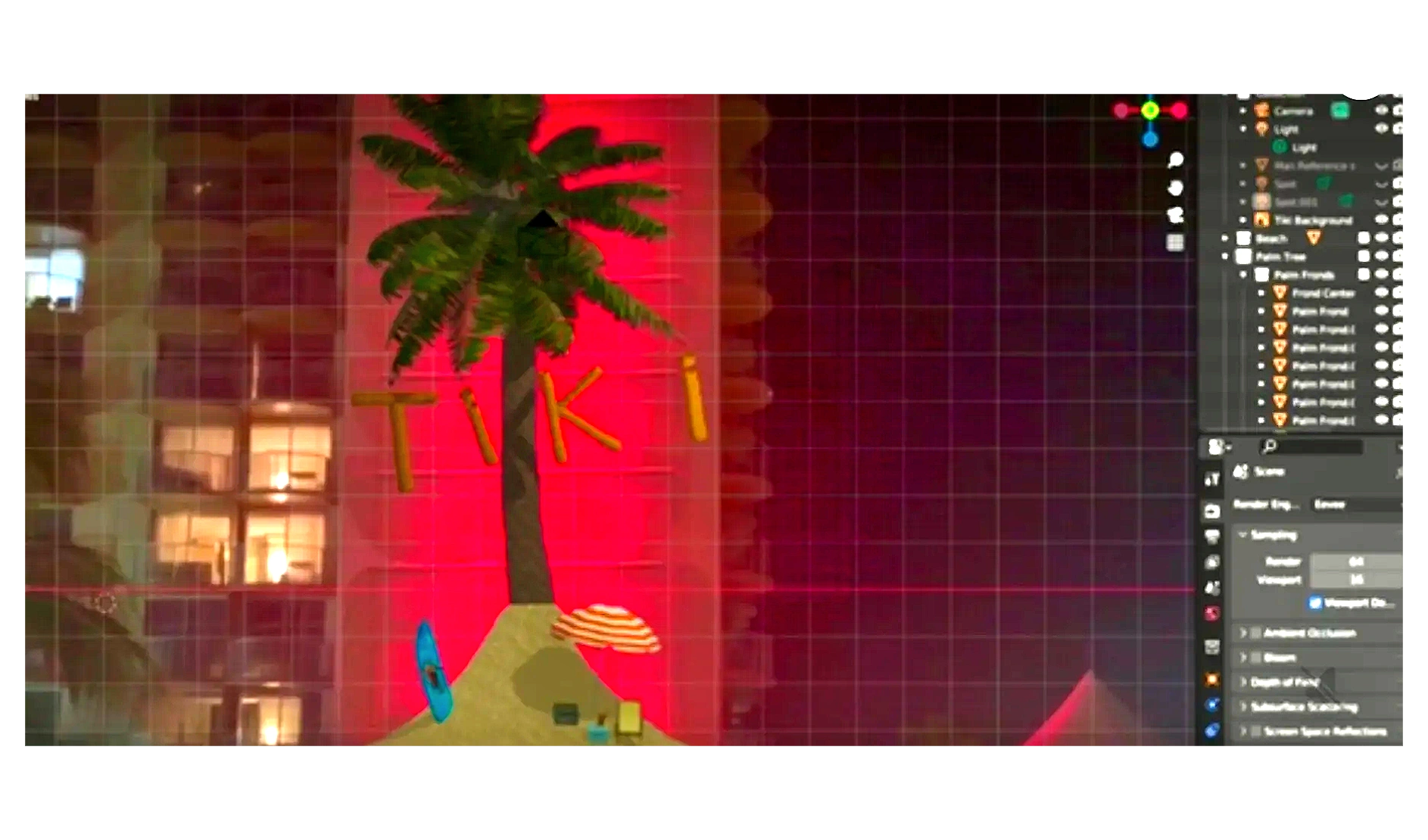 3D Animated Facade Projection
