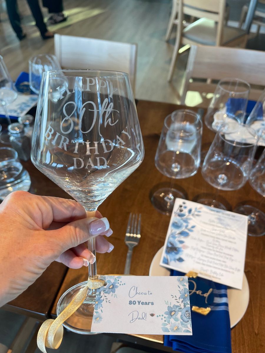 Custom Etched Wine Glasses