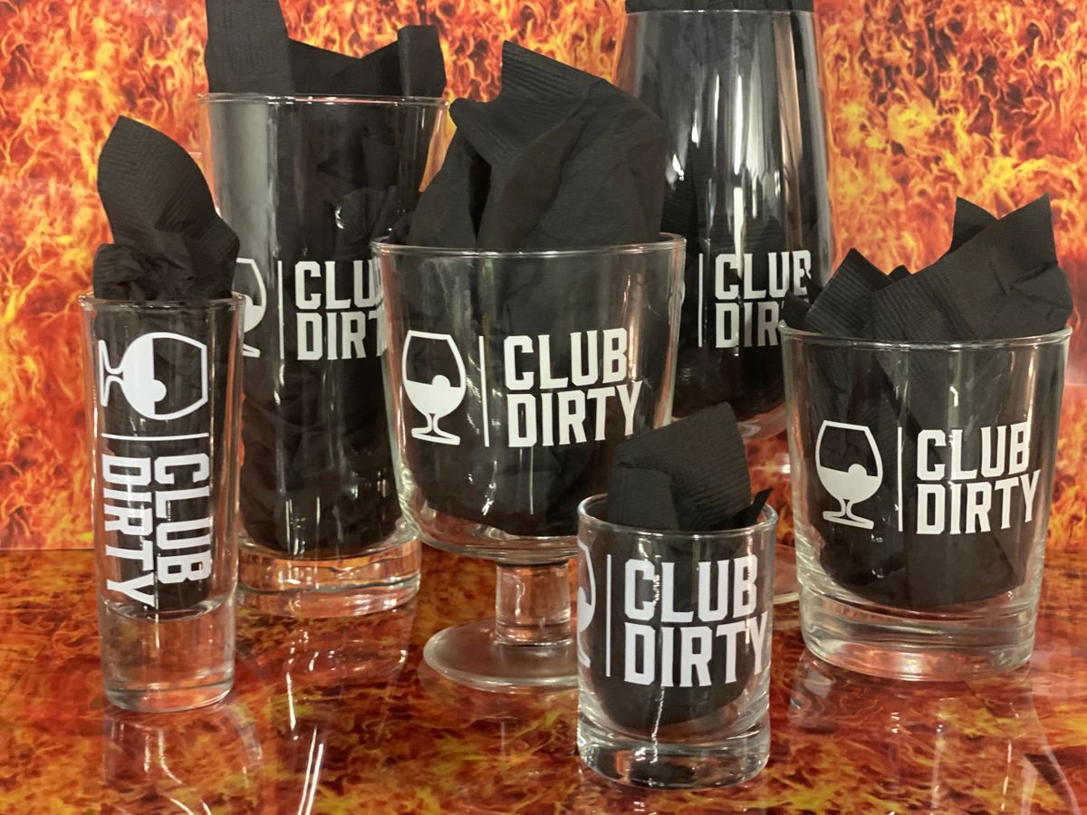 Club Dirty Glassware (*Hand Wash Only)
