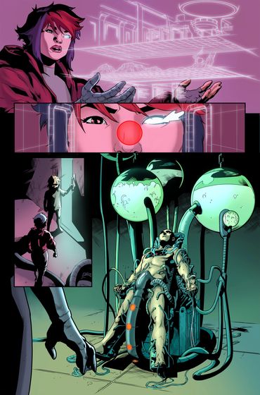 Colored sequential comic page